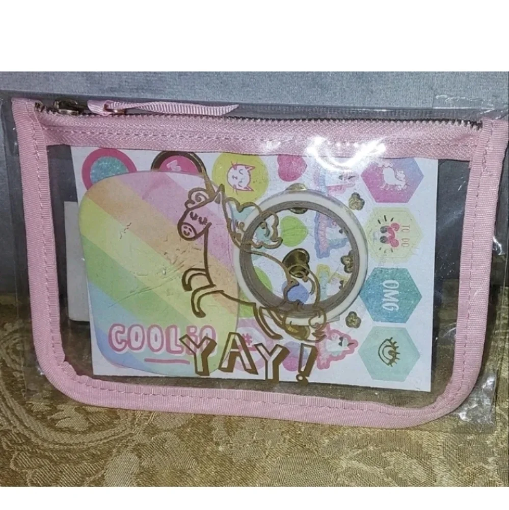 Recollections Lollipalooza WASHI PLANNER ACC STARTER KIT 54 Pc zip pouch Unicorn